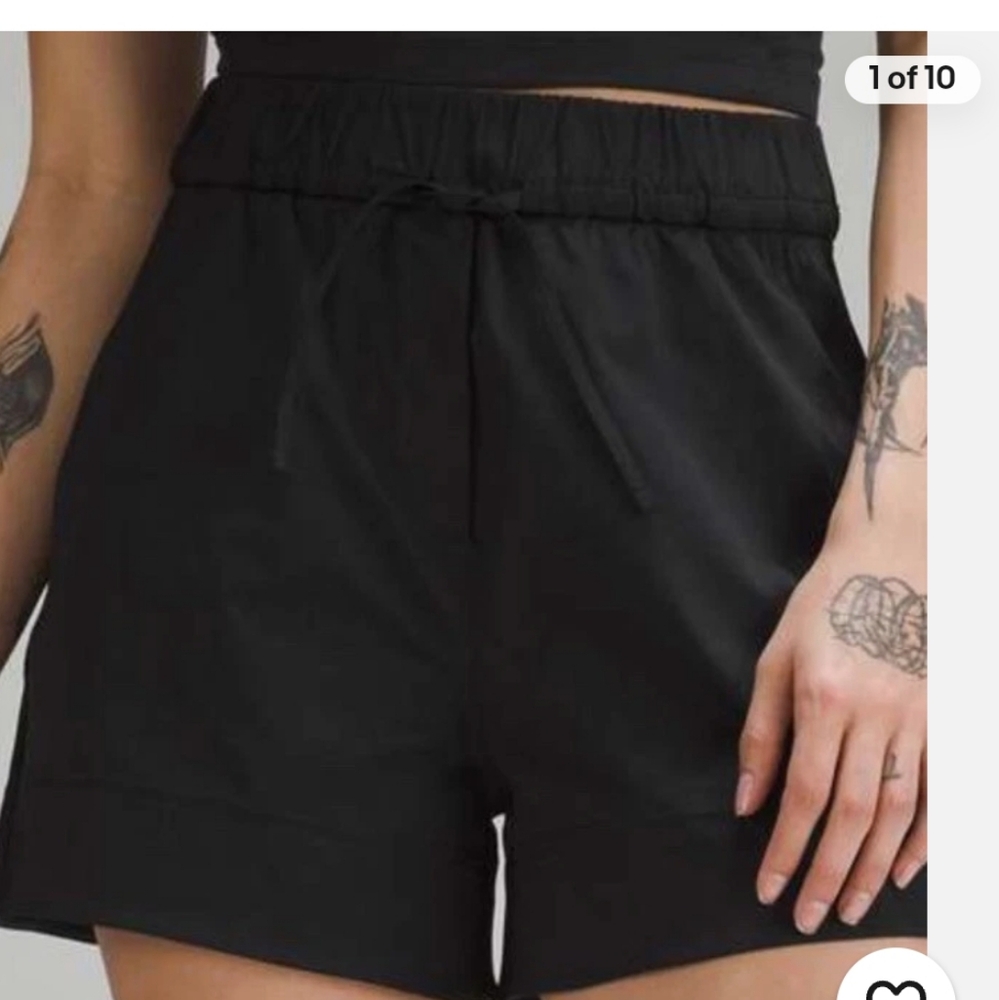 Lululemon Athletica cinchable high waist shorts